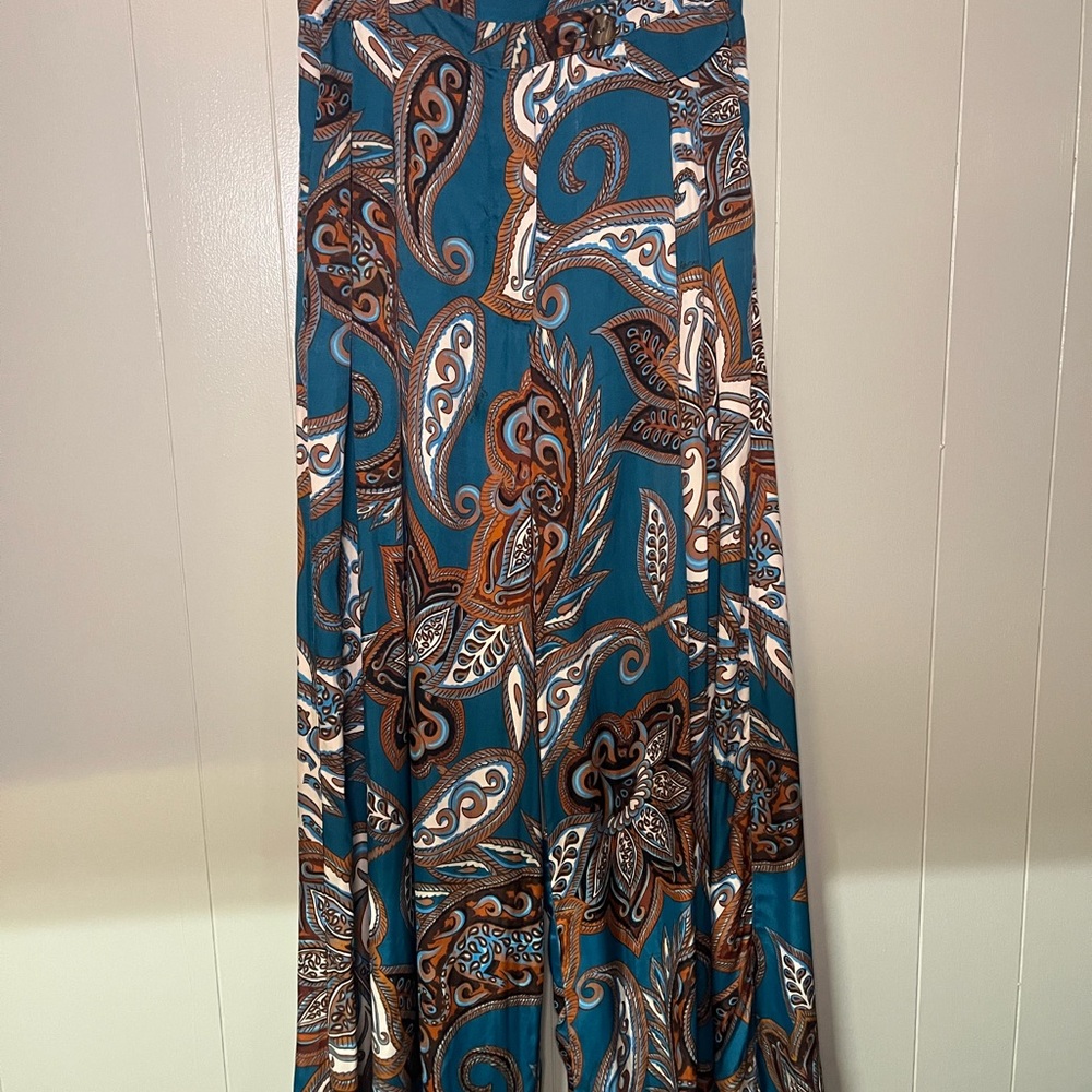 Farm Rio Paisley Wide-Leg Pants - Picture 2 of 7